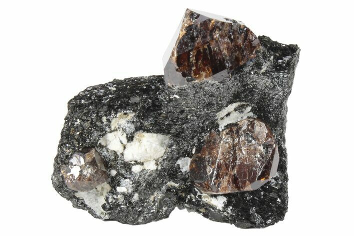 Fluorescent Zircon Crystals in Biotite Schist - Norway #228207